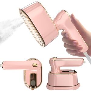 Pink Handheld Garment Steamer